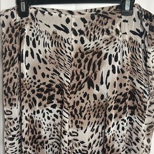 MSK Leopard-Print Pants in Black & Brown
